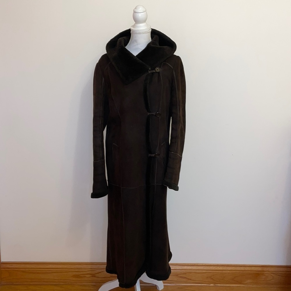 Letithia P. Italia Sheep Skin Shearling Coat Sz L